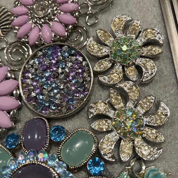 FRAMED JEWELRY ART COLLAGE UNIQUE HOME DECOR HANDMADE UNIQUE OOAK GIFT 🎁 - Picture 7 of 10